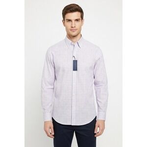 Holderness & Bourne The Purcell Shirt Mens Large Tailored Fit Stretch Check $168
